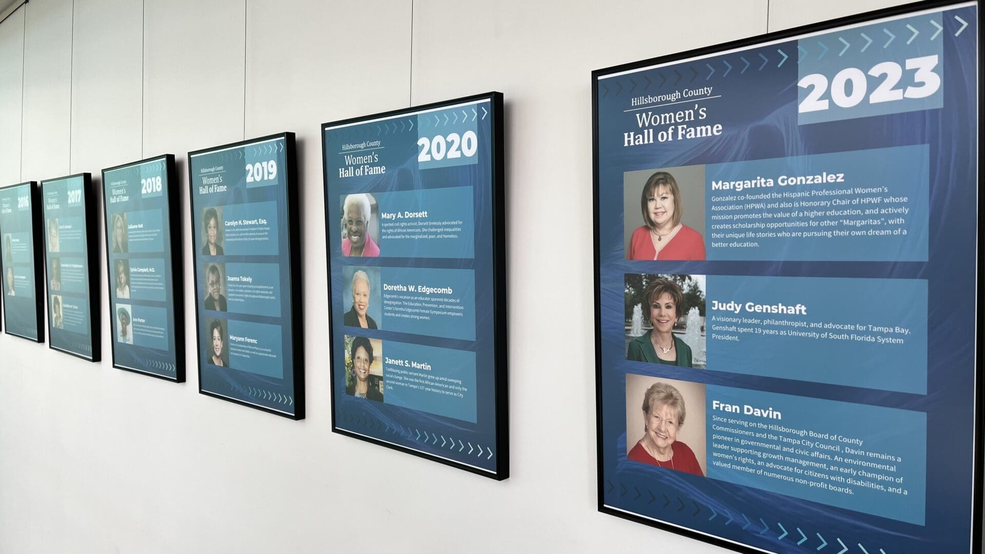 Hillsborough County Women's Hall of Fame poster exhibit