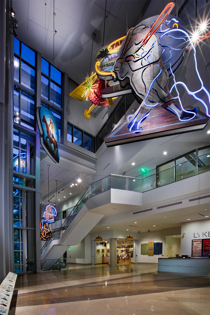 The Tampa Bay Icons on exhibit in the Lykes Atrium at the Tampa Bay History Center.