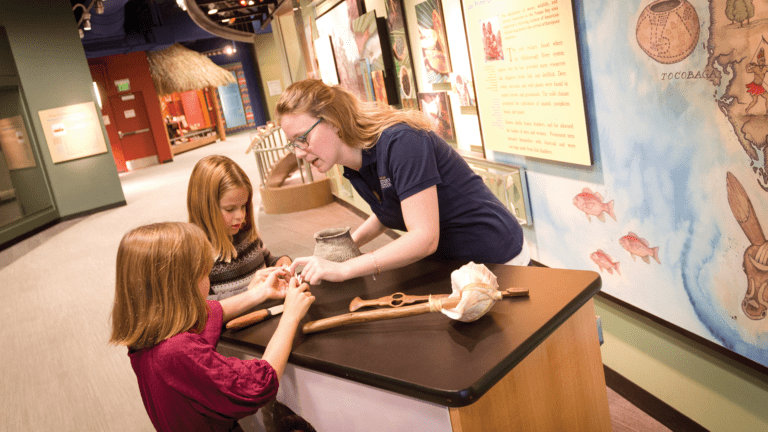Touch table at the Tampa Bay History Center