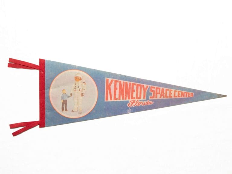 Kennedy Space Center souvenir pennant.