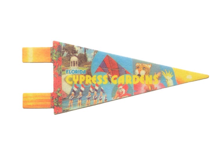 Colorful pennant banner from Cypress Gardens