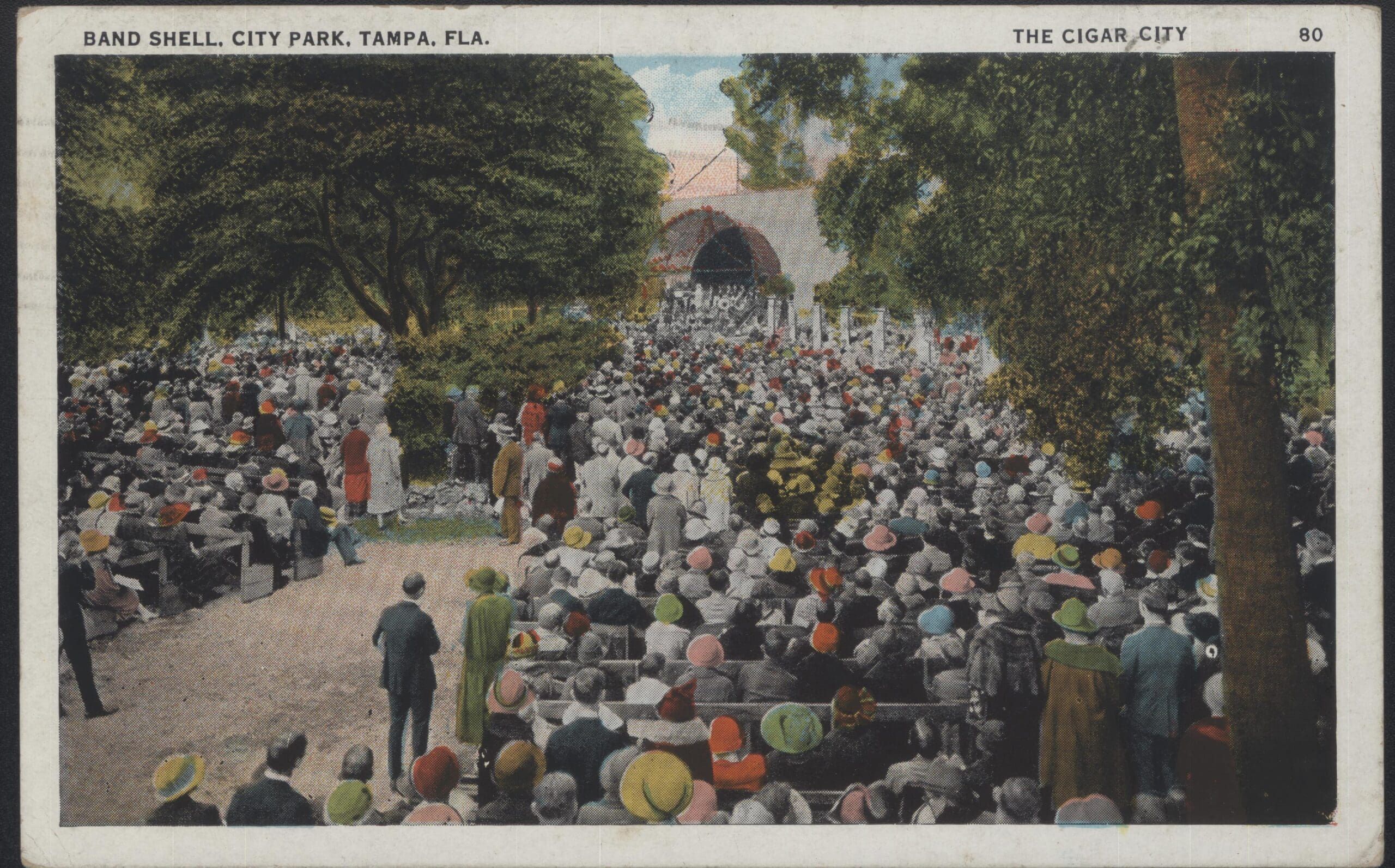 Band Shell, City Park, postmarked 1942