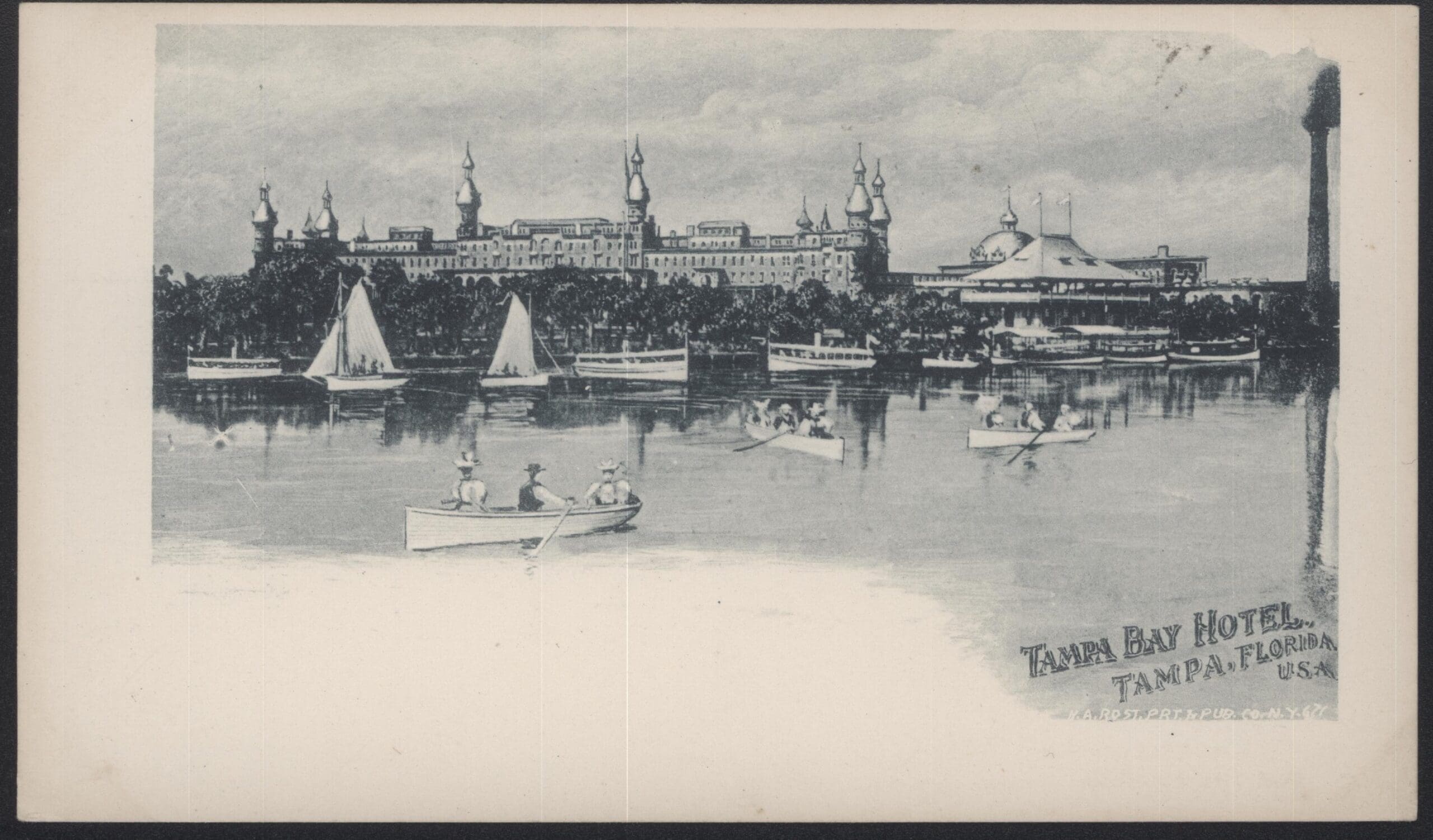 Pioneer Postcard, Tampa Bay Hotel, ca 1898
