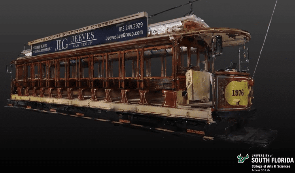 Tampa Streetcar 3D scan by USF